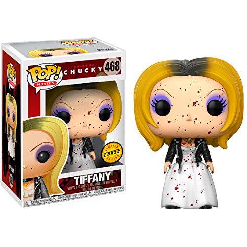 Funko Tiffany (Chase Edition): Bride of Chucky x POP! Movies Vinyl Figure &amp; 1 PET Plastic Graphical Protector Bundle [#468 / 20117