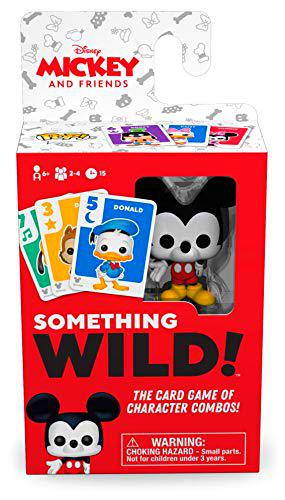 Funko 49355 Board Games 49355 Signature Something Wild Card Game-Mickey and Friends