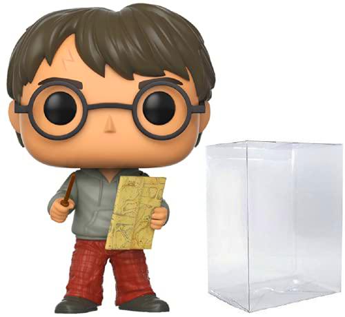 HARRY POTTER - Harry con el mapa de Merodeadores Funko Pop! Figura de vinilo (incluye funda protectora compatible con Pop Box)