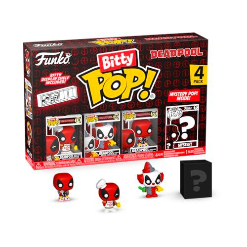 Funko Bitty Pop! Deadpool (Backyard Griller), Deadpool (Clown)