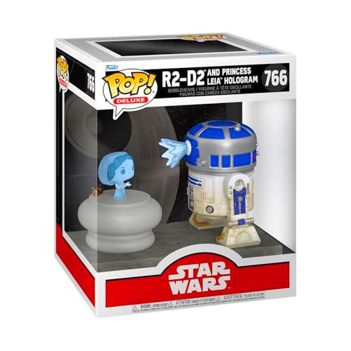 Funko Pop! Deluxe: SWS9 - R2-D2 with Leia - Star Wars- Figura de Vinilo Coleccionable