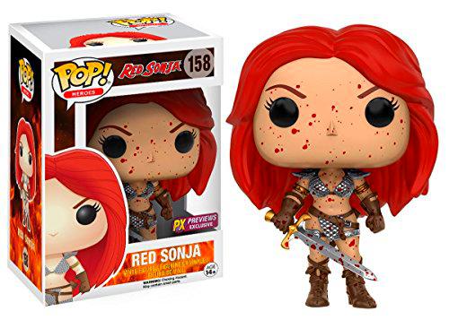 FunKo 12194: figurita de Red Sonja, de Pop Vinyl, 158 Red Sonja versión sangrienta