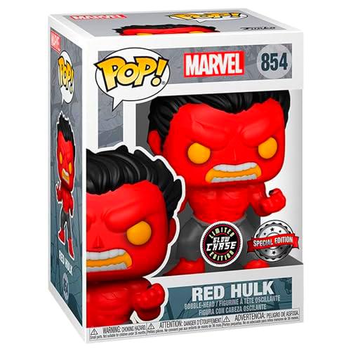 Funko POP! Marvel: Figura de vinilo Red Hulk - Edición especial exclusiva #854 Mulitcolor (Chase