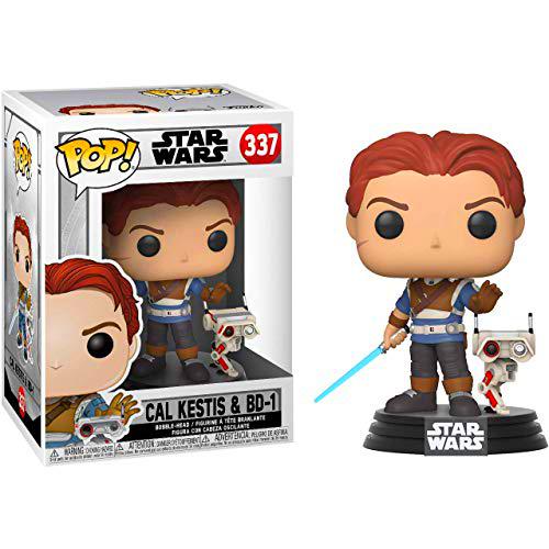 Cal Kestis &amp; BD-1: Fun ko Pop! Vinyl Figure &amp; 1 Compatible Graphic Protector Bundle (337