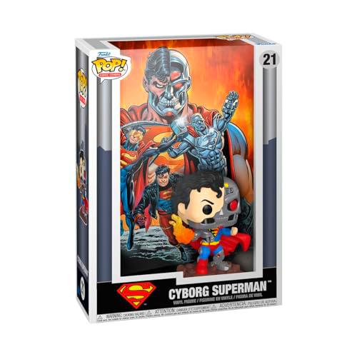 FUNKO Pop! Comic Cover: DC - Cyborg Superman - DC Comics- Figura de Vinilo Coleccionable