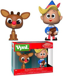 Funko 34550 VYNL 4&quot; 2-Pack: Vacaciones: Rudolph &amp; Hermie, Multi