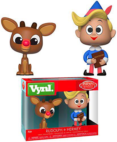 Funko 34550 VYNL 4&quot; 2-Pack: Vacaciones: Rudolph &amp; Hermie, Multi