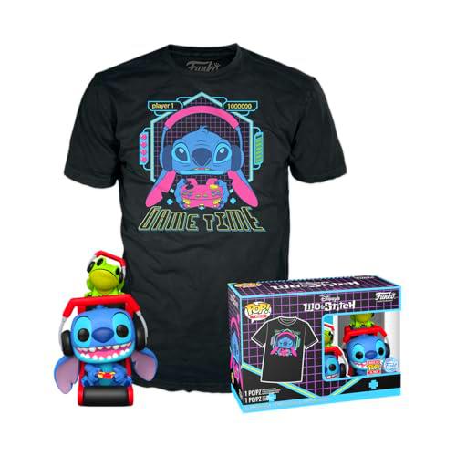 Funko Pop! &amp; tee: L &amp; S-Gmr Stitch with Frog with Frog