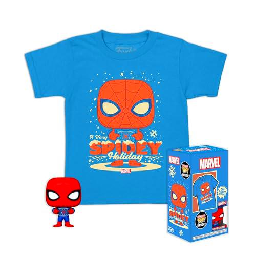 Funko Loungefly Pocket Pop! &amp; tee: Marvel-Holiday Spiderman-Large