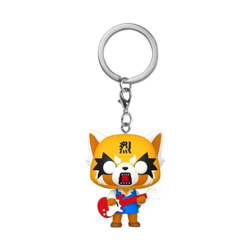 Funko Pop! Keychain: Aggretsuko - with Guitar - Minifigura de Vinilo Coleccionable Llavero Original