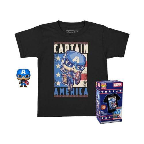 Funko Pocket Pop! &amp; tee: Marvel - Captain America - Extra