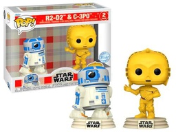 Funko ¡Pop! Star Wars: Retro Reimagined Series - R2-D2 y C-3PO Paquete de 2 (exclusivo de objetivo)