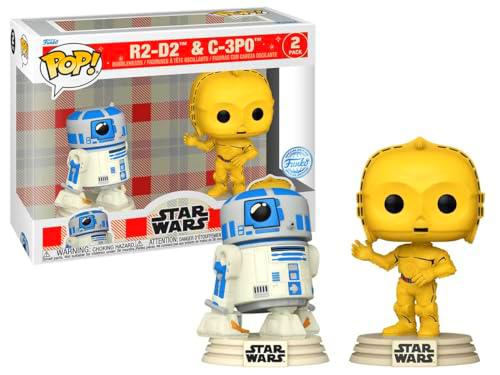 Funko ¡Pop! Star Wars: Retro Reimagined Series - R2-D2 y C-3PO Paquete de 2 (exclusivo de objetivo)