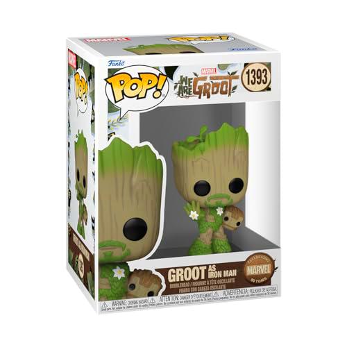 Funko Pop! Marvel: Wag - Iron Man - We Are Groot - Figura de Vinilo Coleccionable